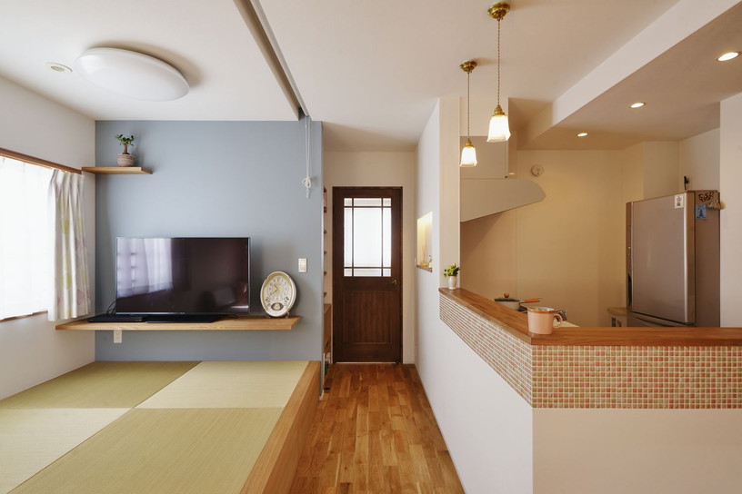 神奈川県川崎市 戸建二世帯住宅 リフォームリノベーション事例｜小上がり畳スペースのあるLDK