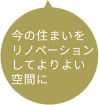 今の住まいをリノベーションしてよりよい空間に